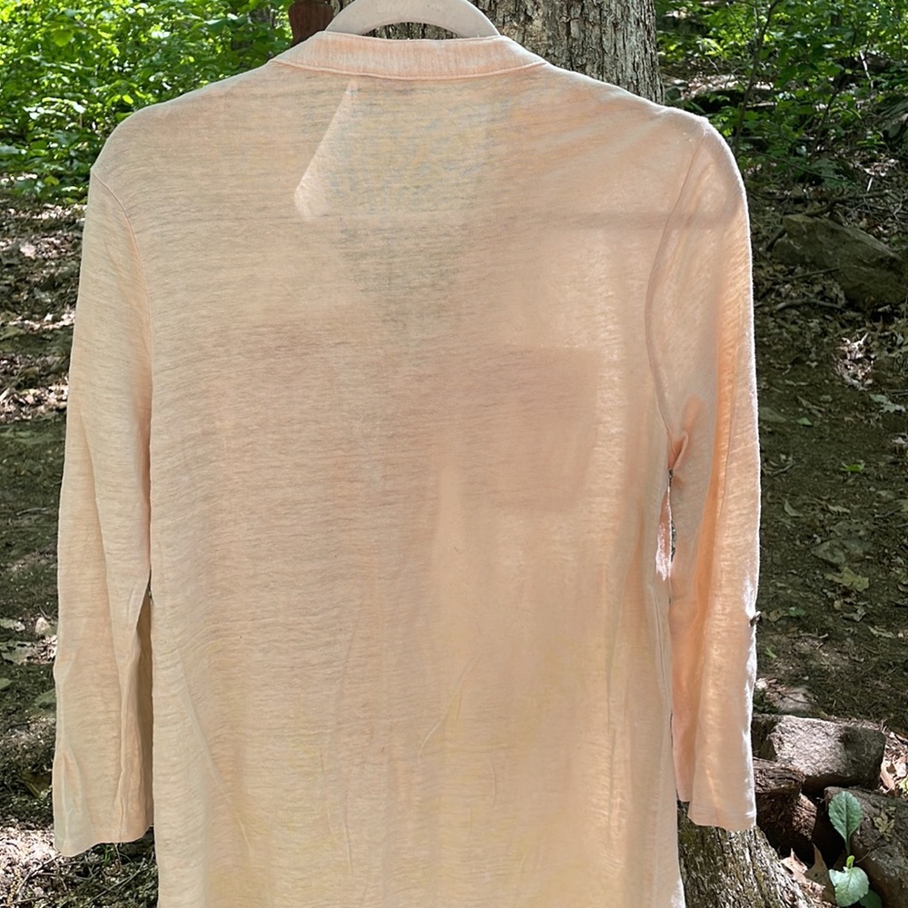 Willi Smith Botically Dyed Linen Tunic - image 5